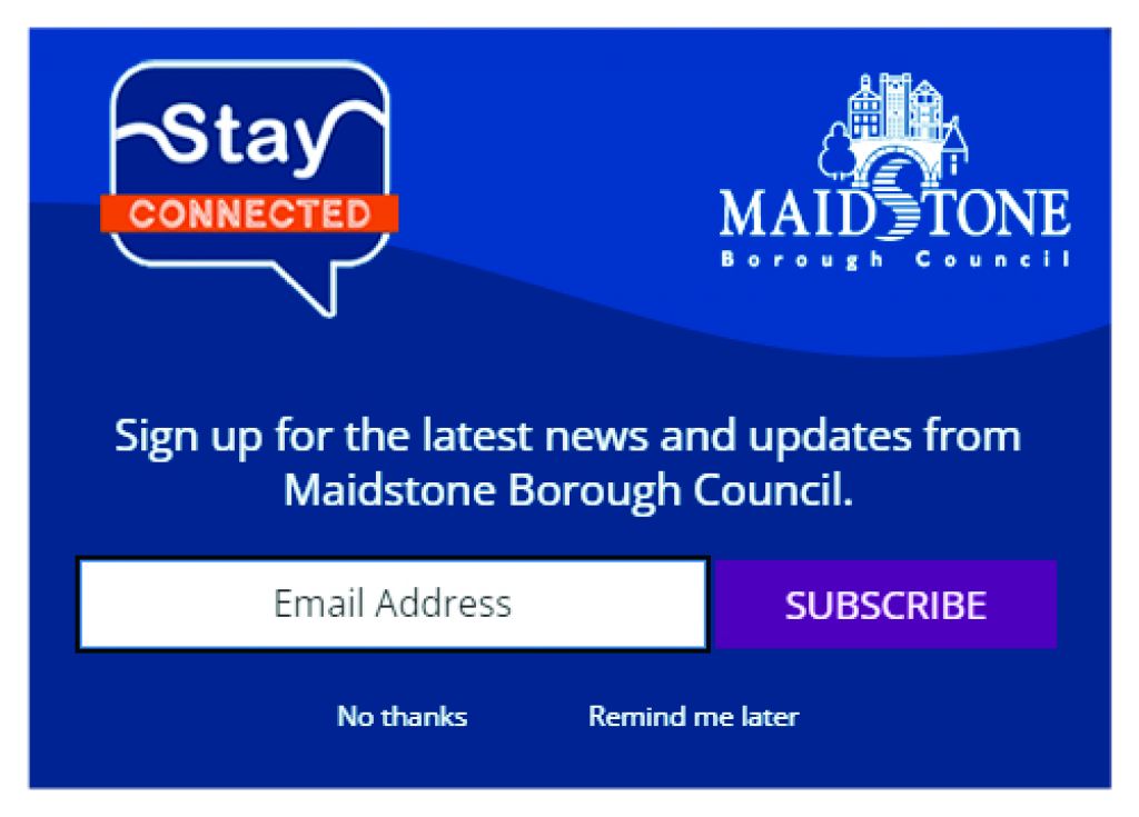 ‘Stay Connected’ to Maidstone Borough Council  