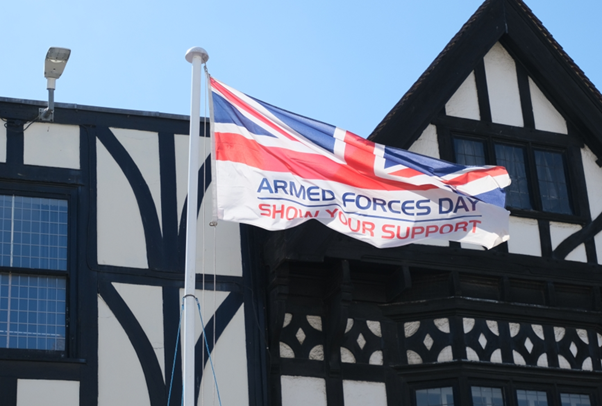 Image for Maidstone marks Armed Forces Day with flag raising ceremony