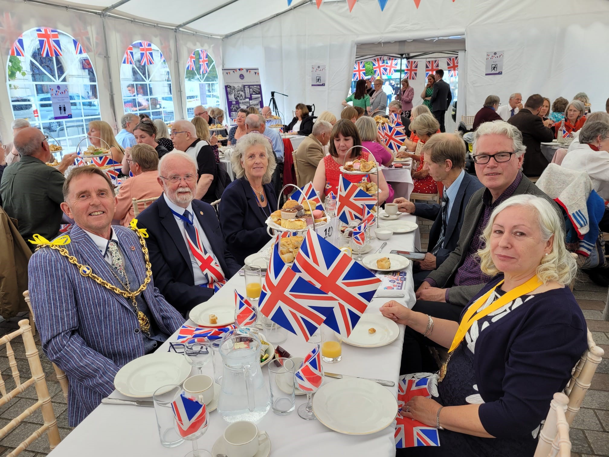 Maidstone Residents Join Mayor For  Jubilee Afternoon Tea 