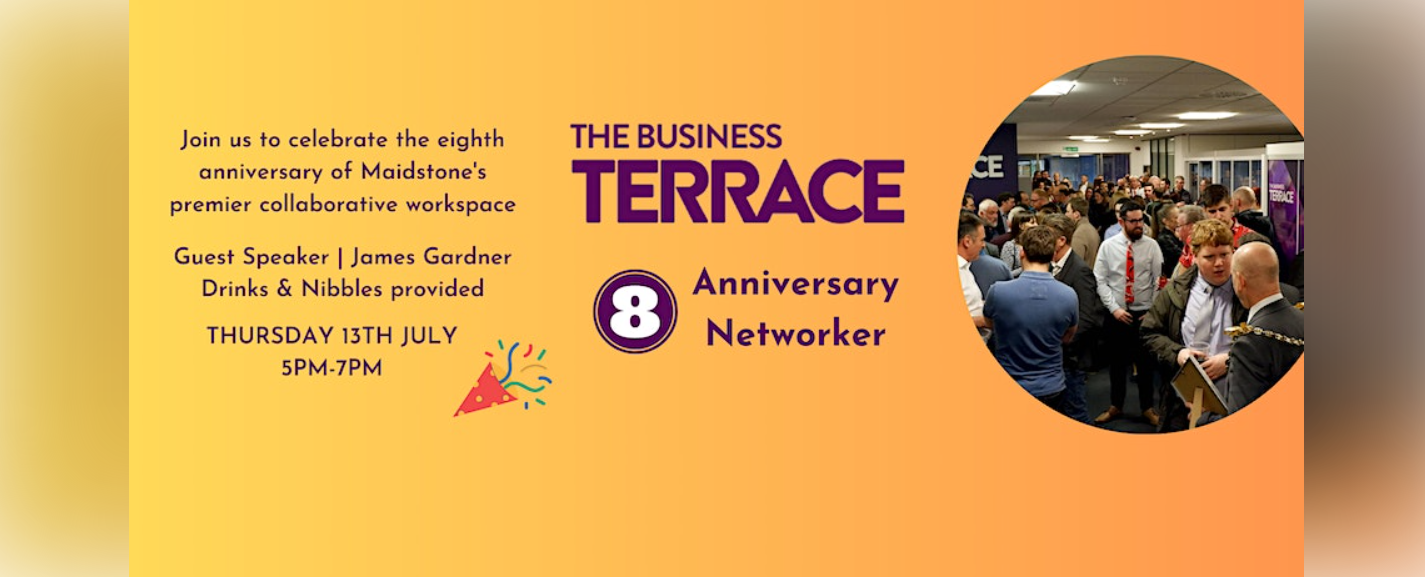 Celebrate eight years at the Maidstone Business Terrace 