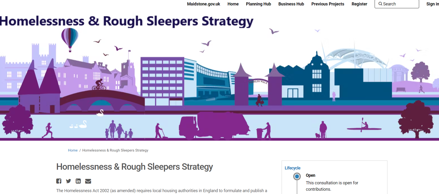 Homelessness and rough sleepers survey  