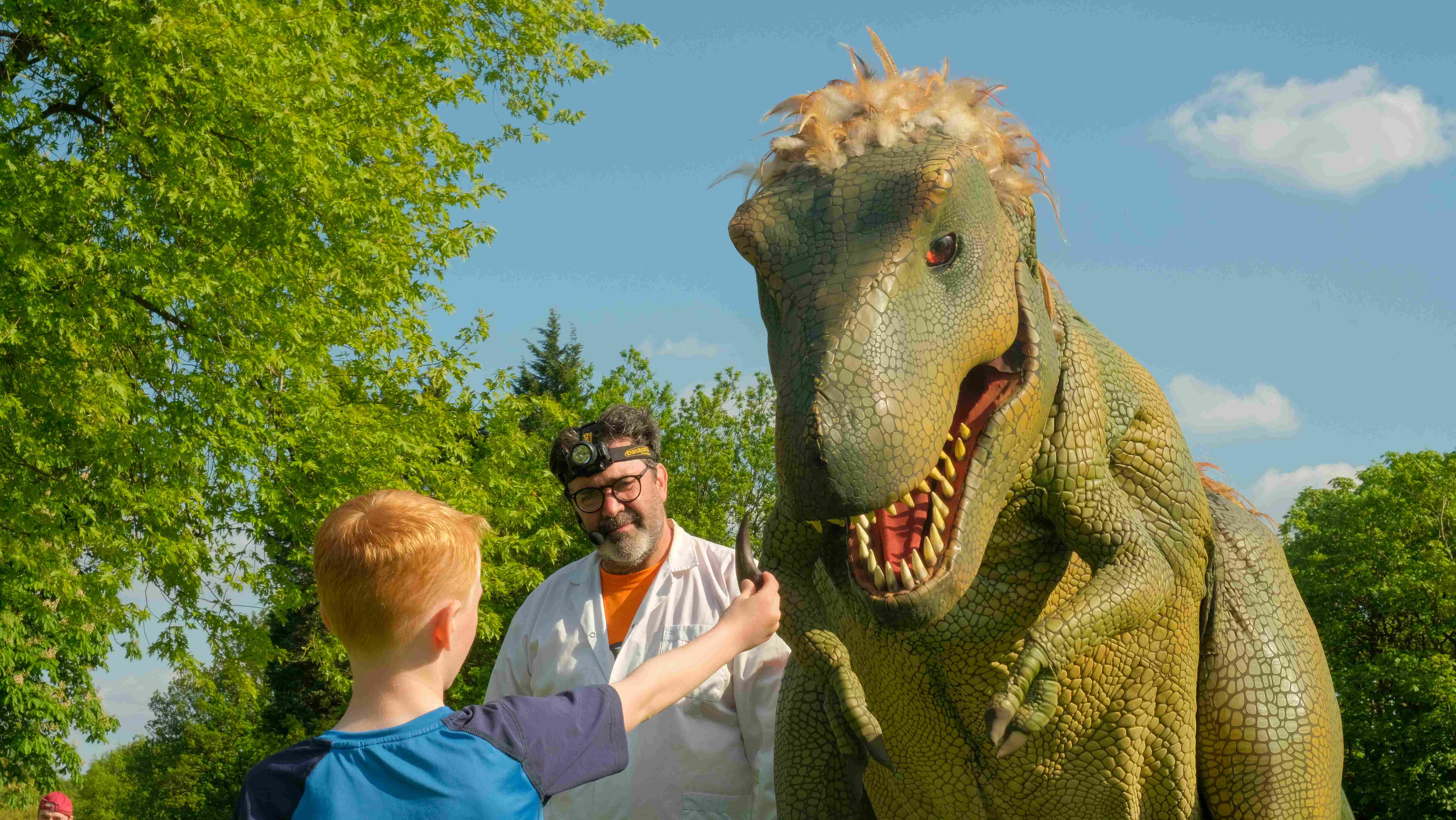 Meet giant dinosaur at launch of new ‘Magical Beasts’ Sculpture Trail