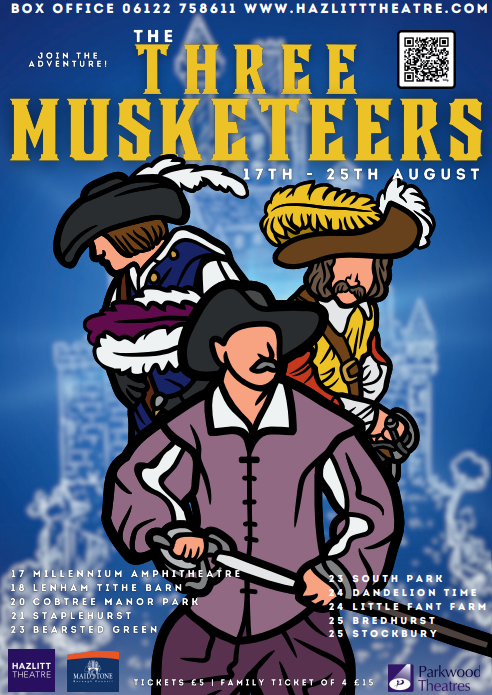 Still time to book tickets for ‘Three Musketeers’ touring outdoor performances    image