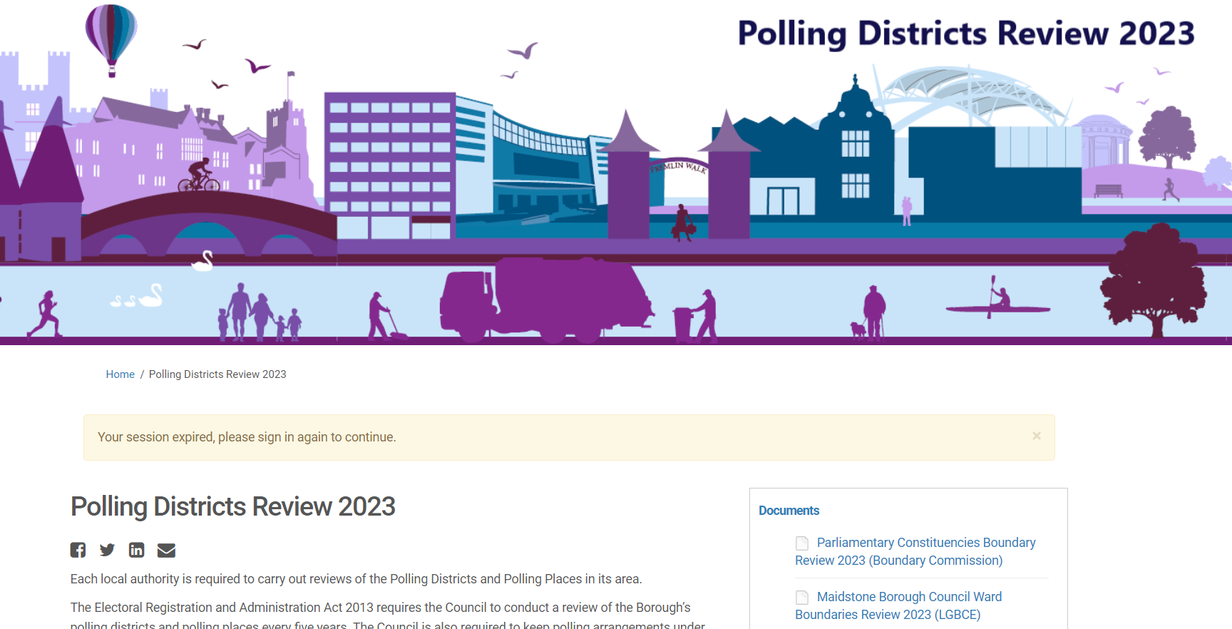 Give your views on Polling Places in Maidstone 