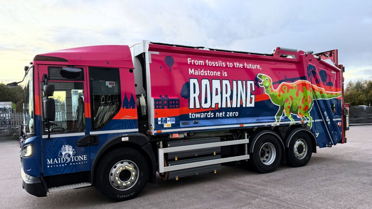 A “Roarsome” step towards net zero – “Binosaurus Rex” ready to stomp the streets of Maidstone image