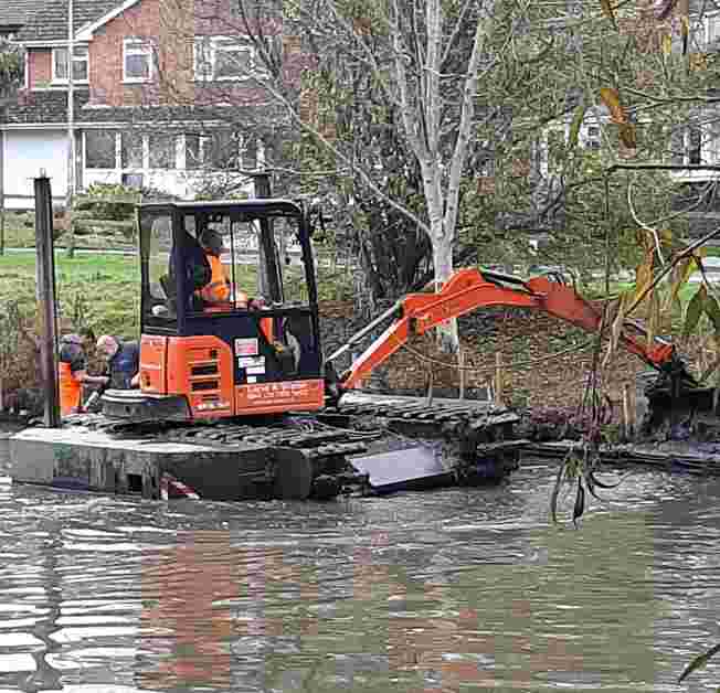 Three ponds de-silted in Maidstone 