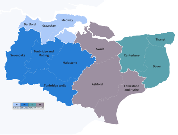 Kent and Medway to be served by four completely new councils from April 2028