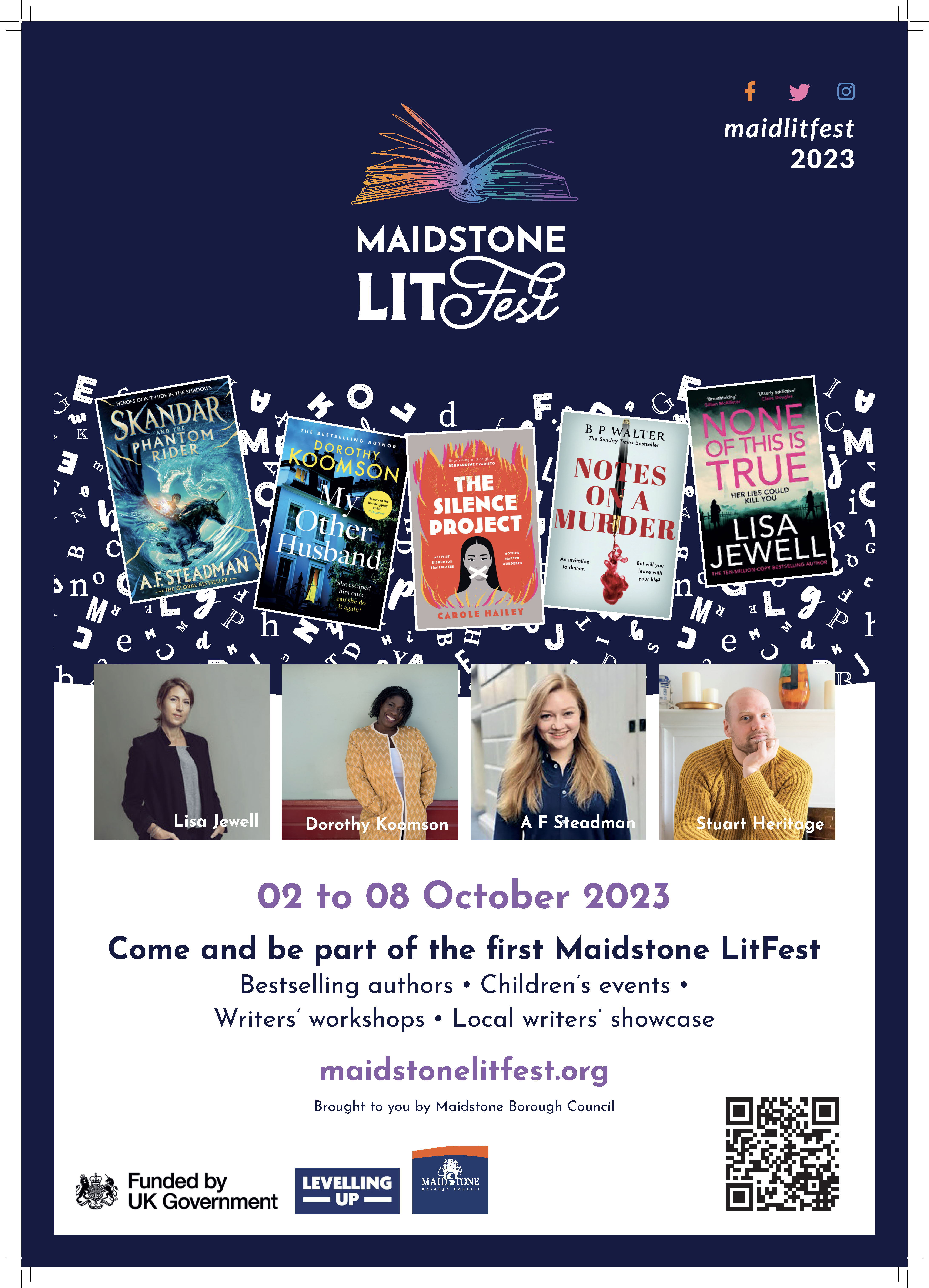 Tickets available for Maidstone’s first Literary Festival