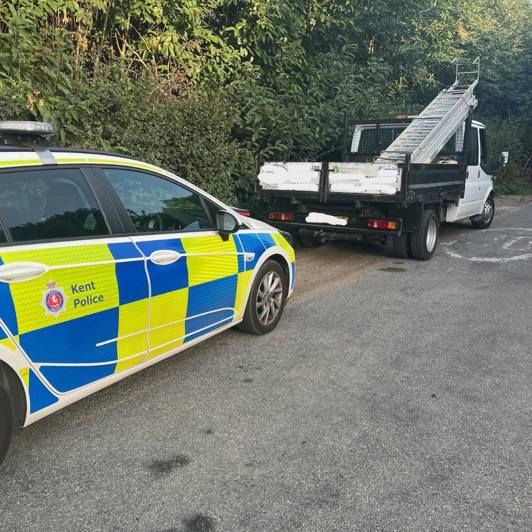 Fly-tipping suspect’s vehicle seized in joint waste crime crackdown image