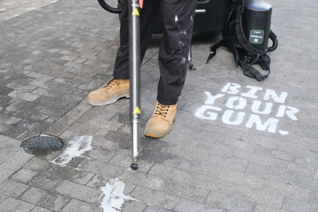Maidstone’s gum-busters return after campaign cuts chewing gum litter by 86%