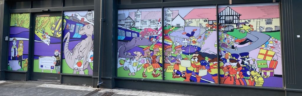 Artwork on Week Street shops image