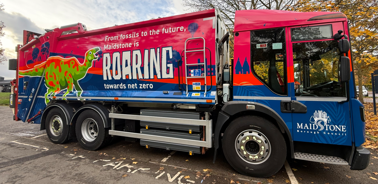 Binasaurous rex bin lorry
